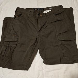 Ariat Rebar Tough Cargo Pant In Wren Marked 34x30 Measuring At 34x29 Men's